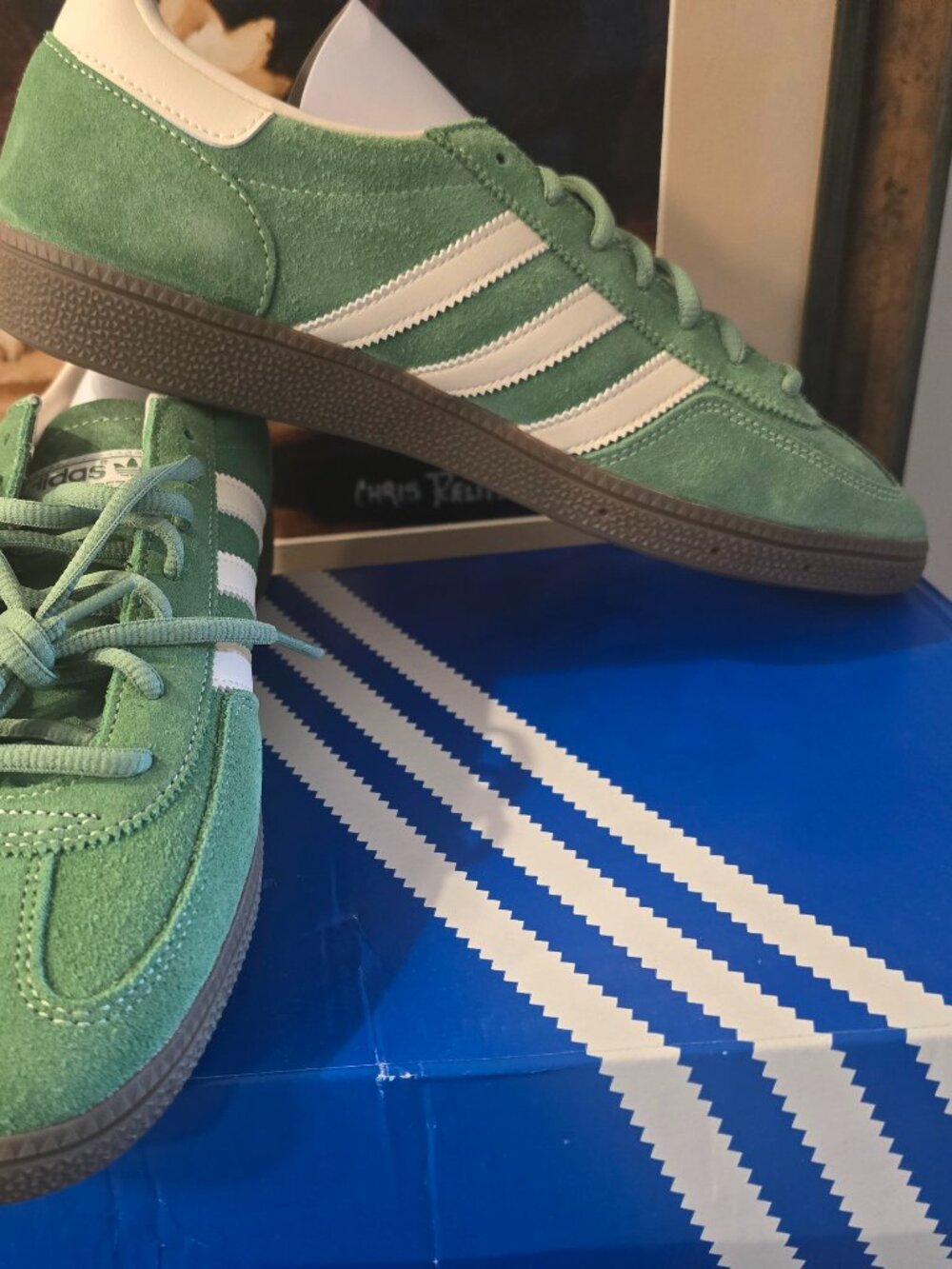 adidas HANDBALL SPEZIAL IG6192 Preloved Green / Crystal White Men's Sz 11 NEW